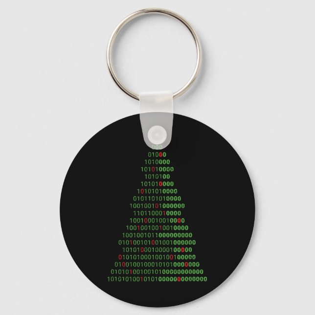 Llavero Programadores De Computadoras De Árbol De Navidad  (Anverso)