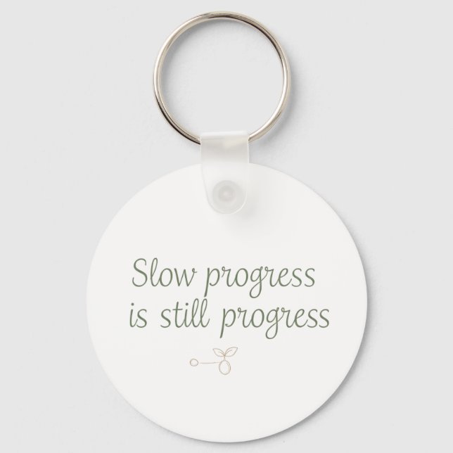 Llavero Progreso Lento Es Todavía Progreso – Calma Minimal (Anverso)
