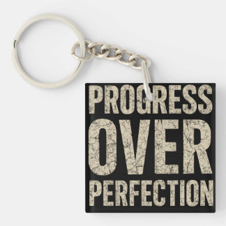 Llavero Progreso Sobre Perfección