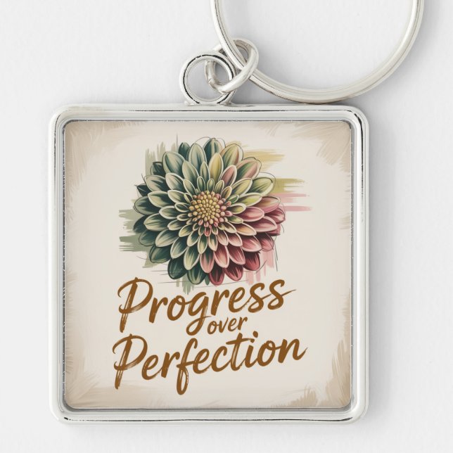 Llavero Progreso Sobre Perfección (Frente)