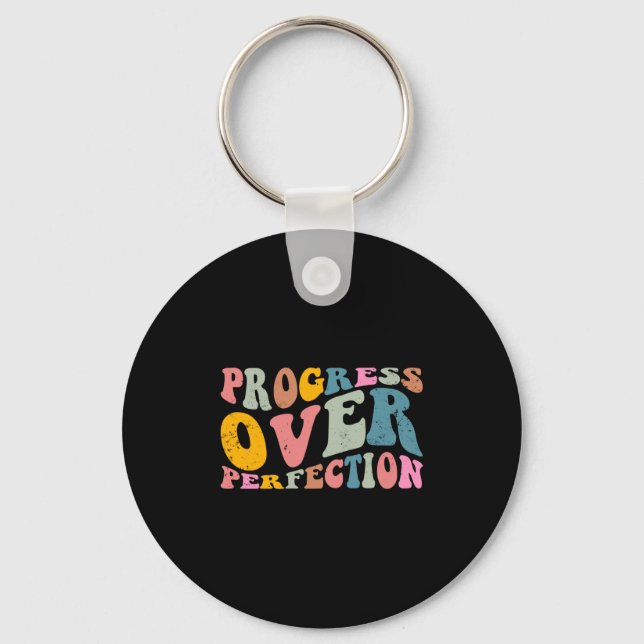 Llavero Progreso Sobre Perfección Motivacional Profesor La (Anverso)