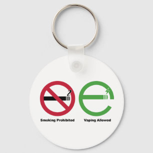 Llavero Prohibido fumar. Vaping permitido