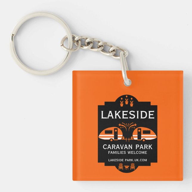Llavero Promoción del camping de caravanas (Frente)