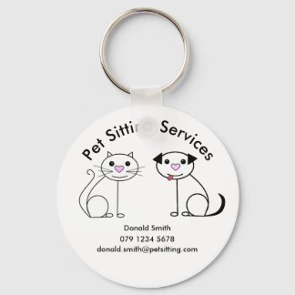 Llavero Promoción inusual de mascota de tarjetas de visita