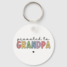 Llavero Promocionado al abuelo como nuevo abuelo para ser 