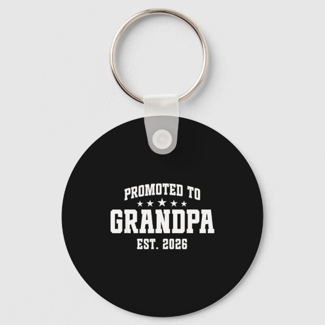 Llavero Promoted To Grandpa Est. 2026 Grandparent Baby Ann (Anverso)