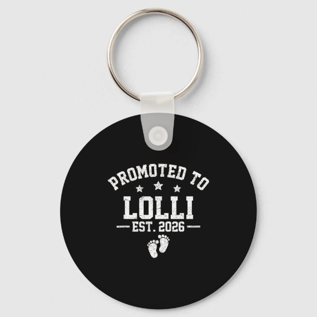 Llavero Promoted To Lolli Est 2026 Baby Announcement  (Anverso)