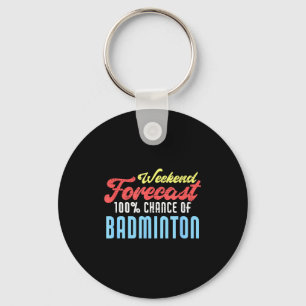 Llavero Pronóstico de fin de semana jugador de bádminton d