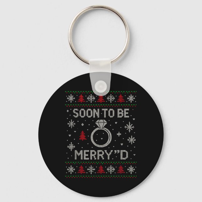 Llavero Pronto será una fea compromiso de Navidad Merryd (Anverso)