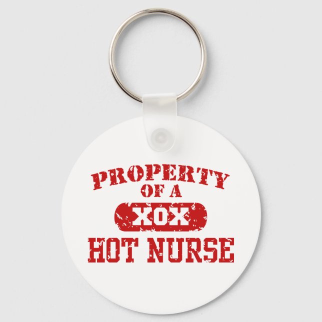 Llavero Property of a Hot Nurse (Anverso)