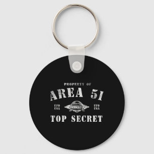 Llavero Propiedad de Área 51 Alto Secreto Ovni Alien