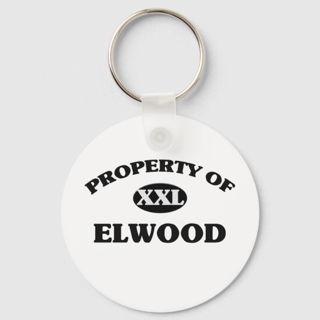 Llavero Propiedad de ELWOOD (Anverso)