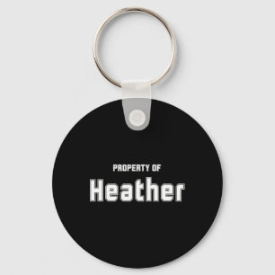 Llavero Propiedad de Heather Regalos Divertidos de Soltero