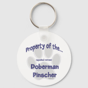 Llavero Propiedad de Spoiled Rotten Doberman Keychain