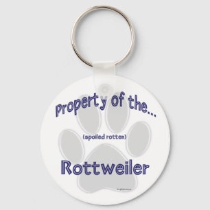 Llavero Propiedad de Spoiled Rotten Rottweiler Keychain