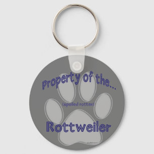 Llavero Propiedad de Spoiled Rotten Rottweiler Keychain