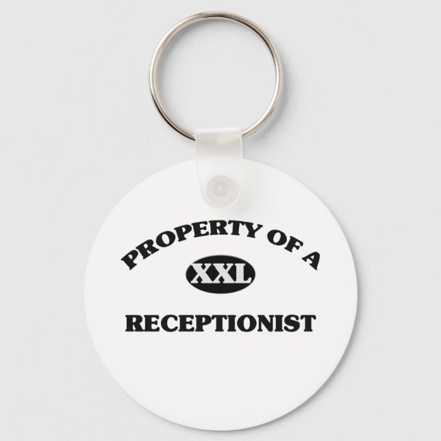 Llavero Propiedad de un RECEPTIONISTA (Anverso)