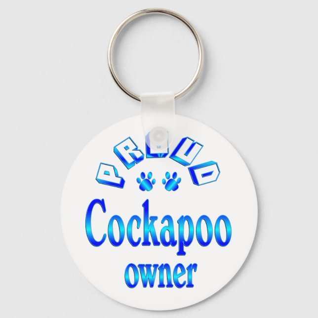 Llavero Propietario de Cockapoo (Anverso)
