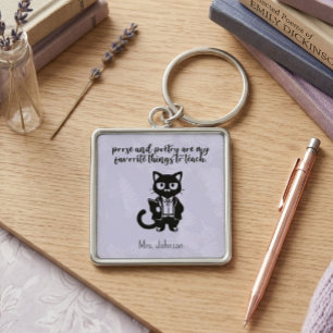 Llavero Prosa y poesía cosas favoritas para enseñar diseño