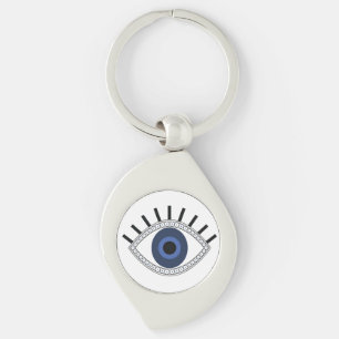Llavero Protección de ojos malvados, ojo azul griego