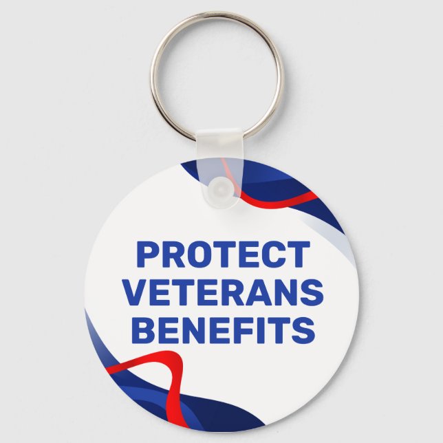 Llavero Protect Veterans Benefits Political (Anverso)