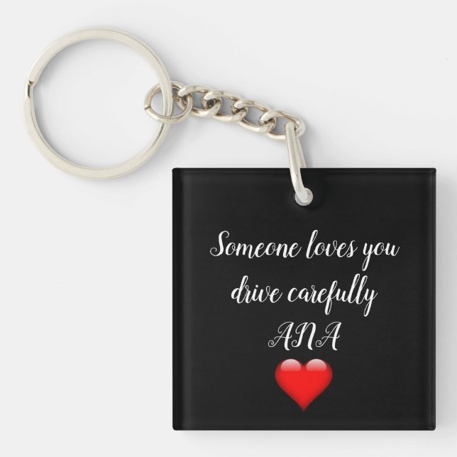 Llavero Protector seguro que necesito aquí keychain (Frente)