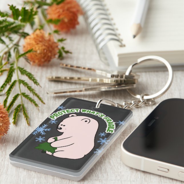 Llavero Protege Personalizado Lo Que Es Frágil (Frente Derecha)