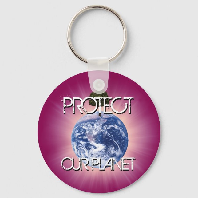 Llavero Proteger nuestro planeta (Anverso)