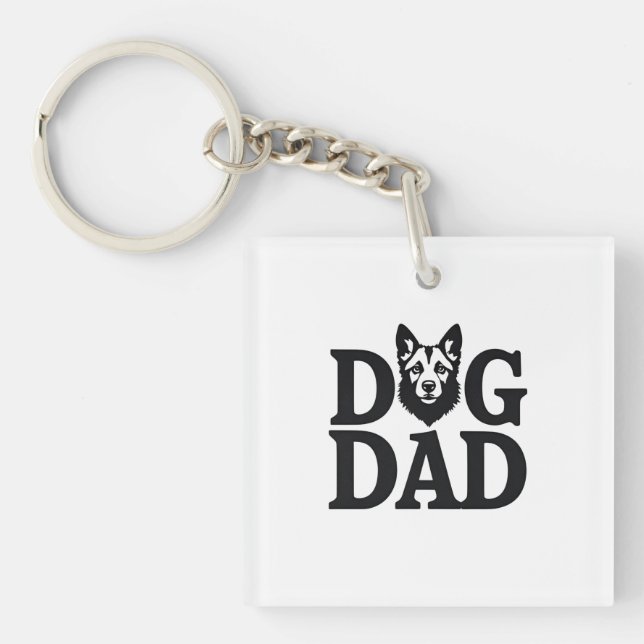 Llavero Proud Dog Dad Apparel & Accessories (Frente)