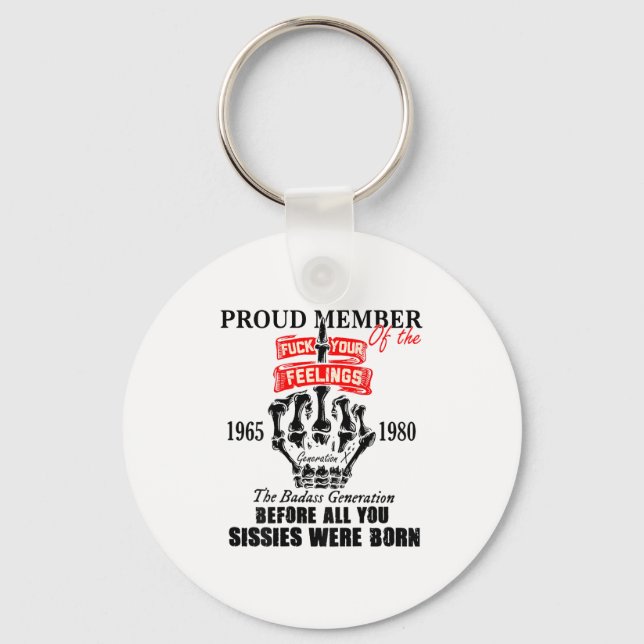 Llavero Proud Member Of The 1965-1980 Generation X Bad Gen (Anverso)