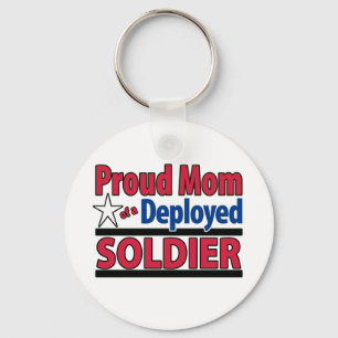 Llavero Proud Mom of a Deployed Soldier