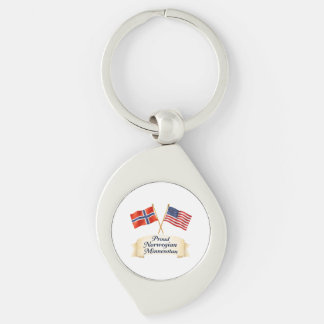 Llavero Proud Norwegian Minnesotan Heritage Keychain
