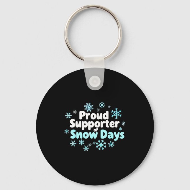 Llavero Proud Suprter Of Snow Days Chemistry Teacher Snow  (Anverso)