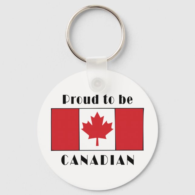 Llavero Proud To Be Canadian (Anverso)