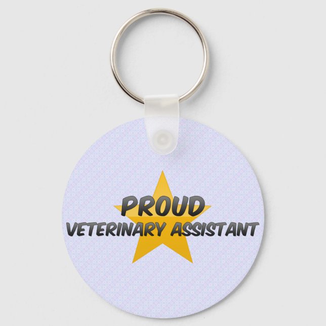Llavero Proud Veterinary Assistant (Anverso)