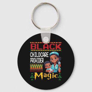 Llavero Proveedor negro de cuidado infantil Magic African