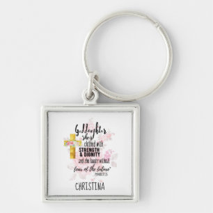 Llavero Proverbio personalizado de regalo de hija menor de