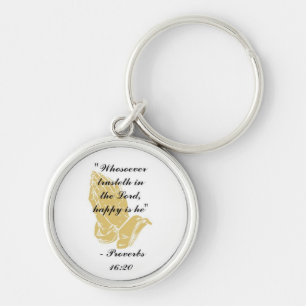 Llavero Proverbios 16:20 Keychain