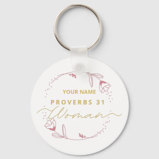 Llavero Proverbios 31 mujer verso de la Biblia Cristiana