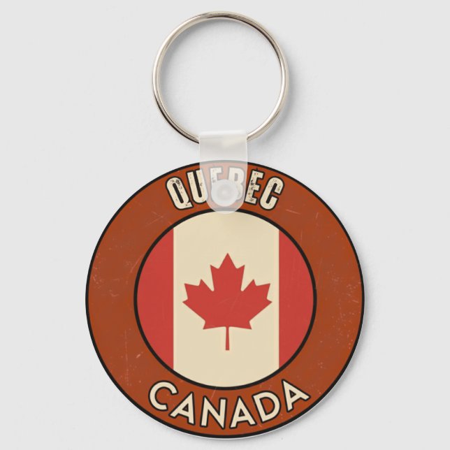 Llavero Provincia de Quebec Canadá (Anverso)