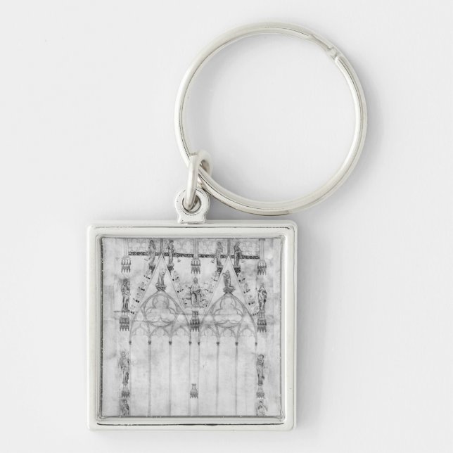 Llavero Proyecte para la catedral, elevación del oeste (Frente)