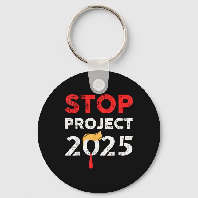 Llavero Proyecto 2025 de Trump contra Trump (Anverso)