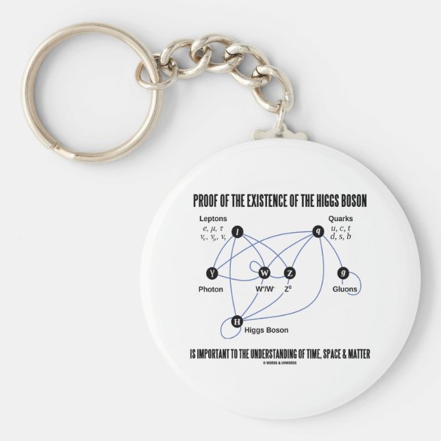 Llavero Prueba De La Existencia Del Bosón De Higgs (Frente)