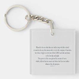 Llavero Psalm 1, does not walk in step with the wicked