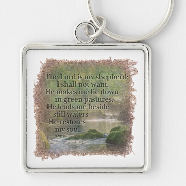 Llavero PSALM 23:1 - Keychain (Frente)