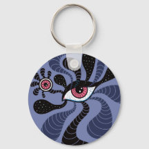 Psicodélico Arte Hipnótico Típico Doble Ojo Rosa