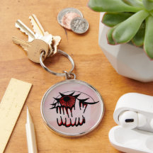 Psicodélico Bloodshot Vision Keychain