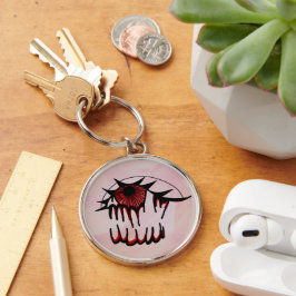 Llavero Psicodélico Bloodshot Vision Keychain