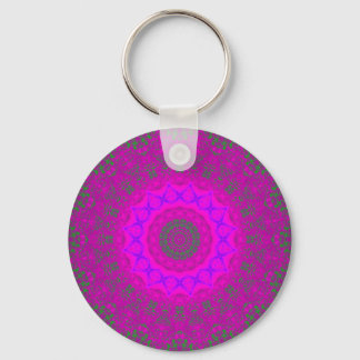 Llavero Psicokinesis Púrpura Resumen Mandala Keychain