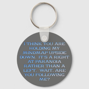 Llavero Psicología: el estudio de la gente que es paranoic